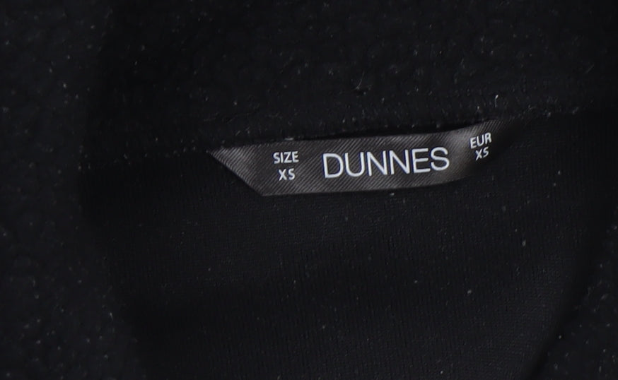 Dunnes Women’s Black Fleece 1/2 Zip Pullover Sweatshirt XS