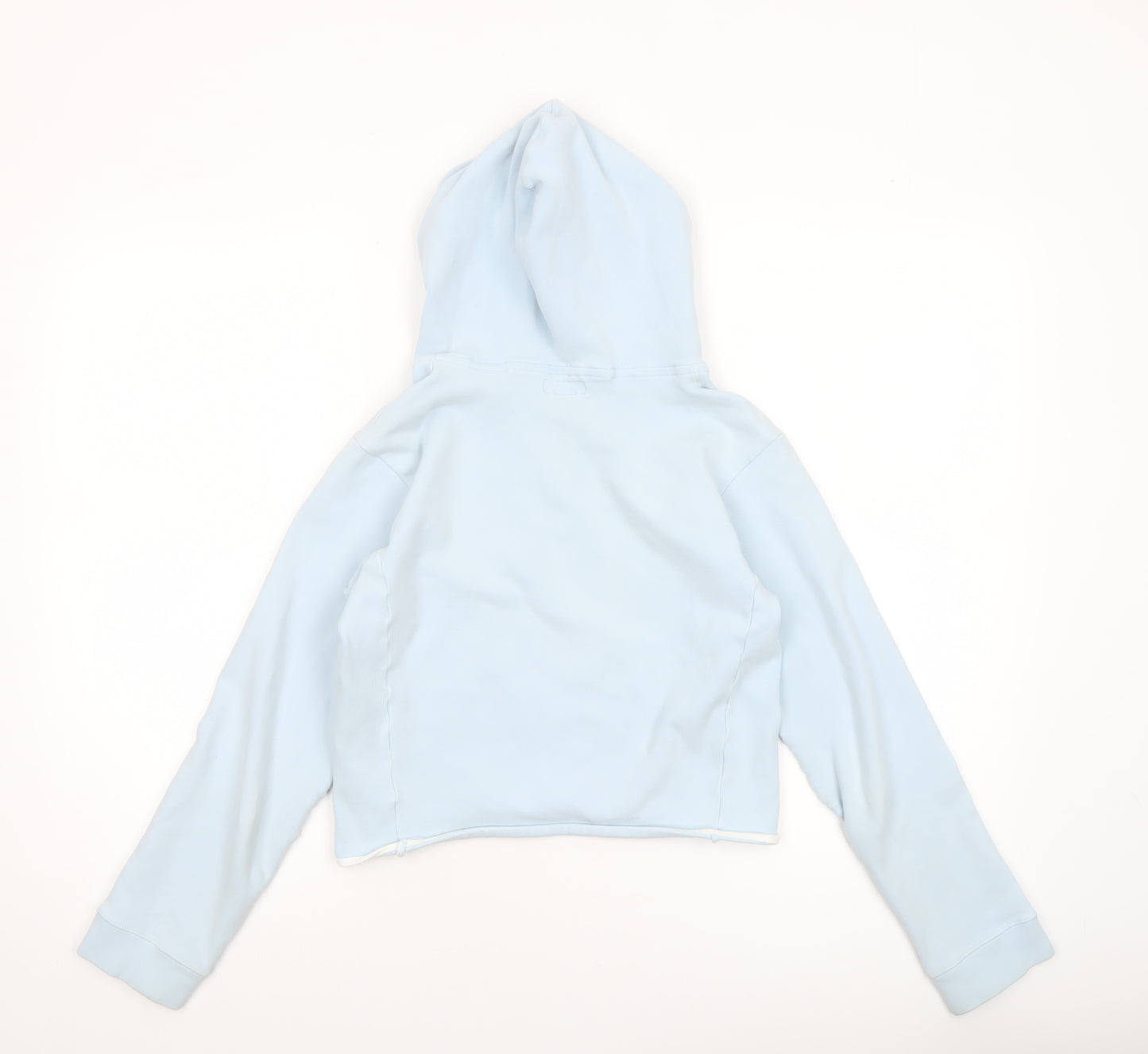 Jack Wills Women's Light Blue V-Neck Pullover Hoodie Size 12