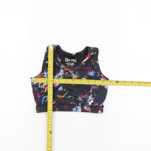 USA Pro Girls Multicoloured 7-8 Years Cropped Tank Sports Top