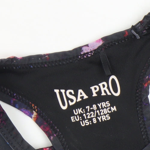 USA Pro Girls Multicoloured 7-8 Years Cropped Tank Sports Top
