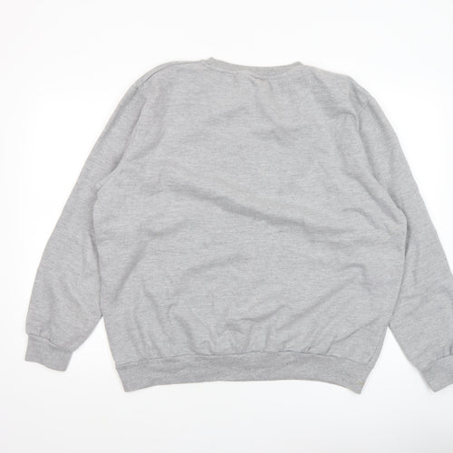 Disney Men’s Grey Mickey Mouse XL Crew Neck Sweatshirt