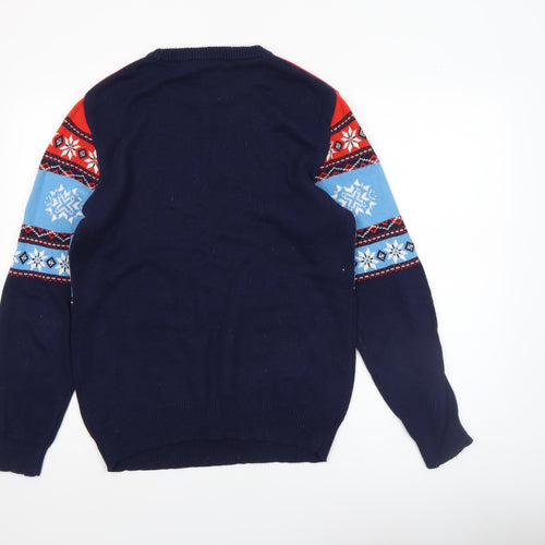 Marvel Men’s Multicoloured Medium Captain America Fair Isle Jumper