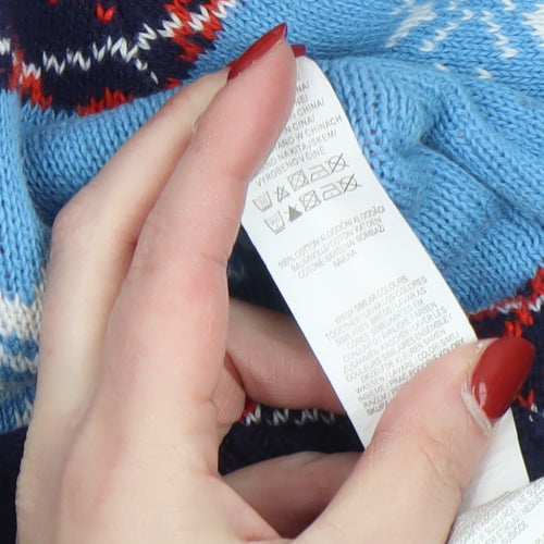 Marvel Men’s Multicoloured Medium Captain America Fair Isle Jumper