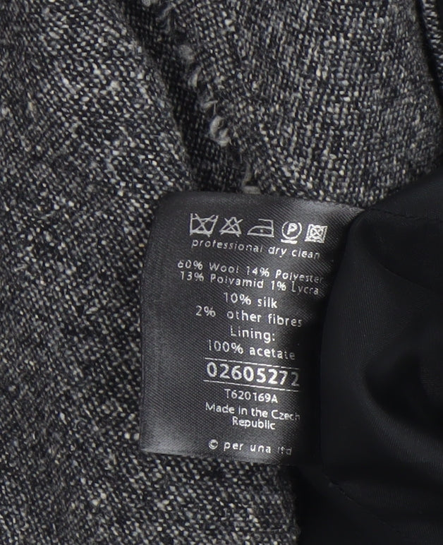 Marks and Spencer Per Una Women's Grey Wool Blend Blazer Size 16