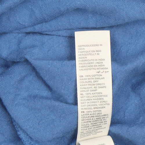 Fat Face Women’s Blue Wrap V-Neck Cotton Blouse Size 12