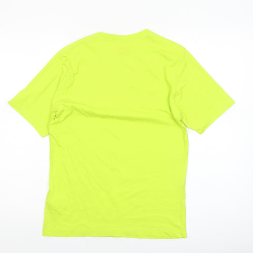 Vans Boys Yellow Classic Fit Logo T-Shirt Size 12-14 Years Cotton