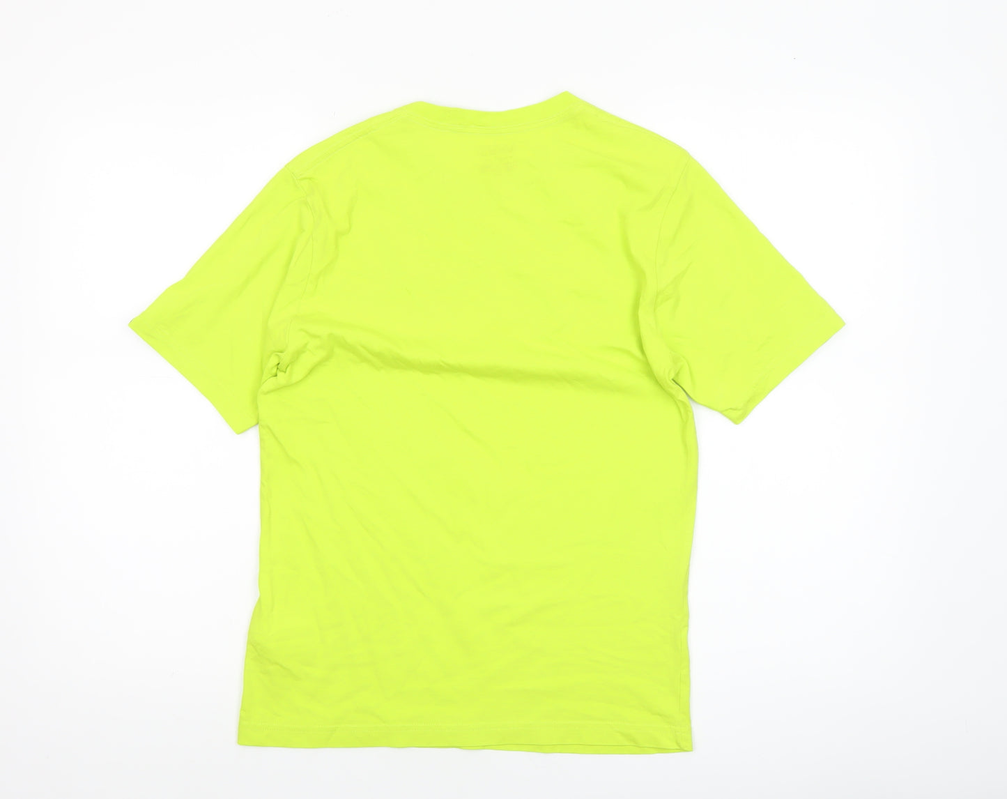 Vans Boys Yellow Classic Fit Logo T-Shirt Size 12-14 Years Cotton