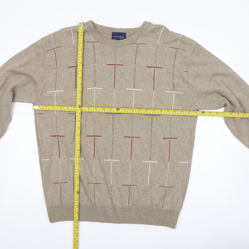 Winterbeck by Peter Gribby Men's Beige 2XL Cotton Pullover Jumper