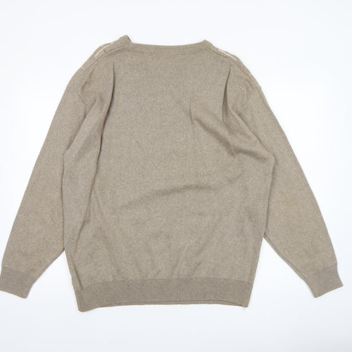 Winterbeck by Peter Gribby Men's Beige 2XL Cotton Pullover Jumper