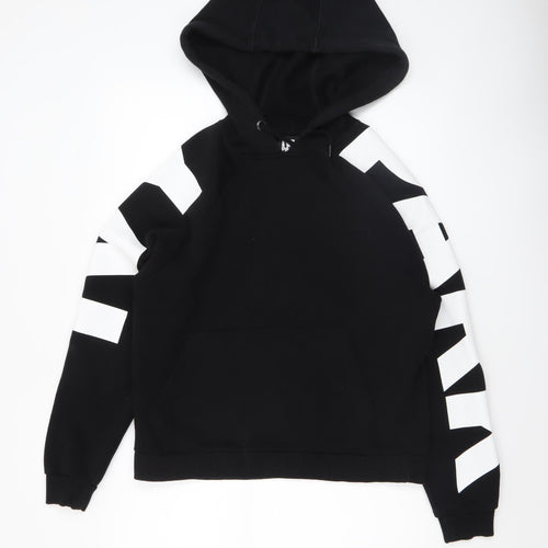 Ivy Park Womens Black White Pullover Hoodie XS Cotton Blend