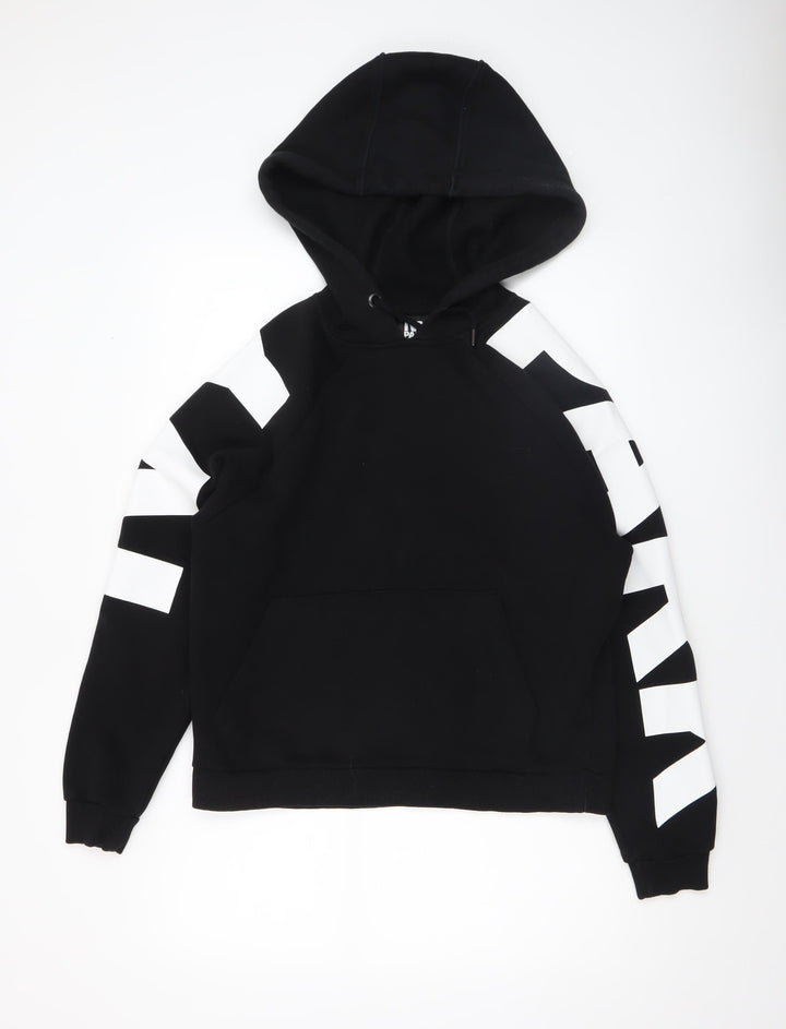 Ivy Park Womens Black White Pullover Hoodie XS Cotton Blend