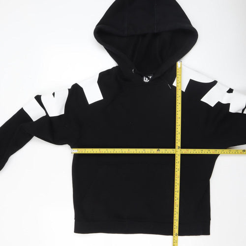 Ivy Park Womens Black White Pullover Hoodie XS Cotton Blend