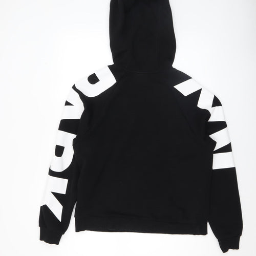 Ivy Park Womens Black White Pullover Hoodie XS Cotton Blend