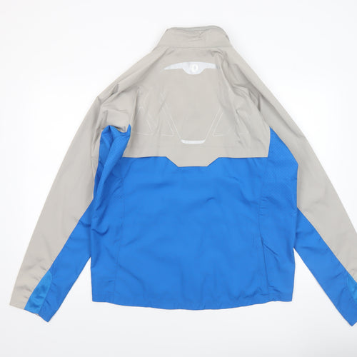 Pearl Izumi Men's Blue Grey Windbreaker Jacket Size L Lightweight Cycling