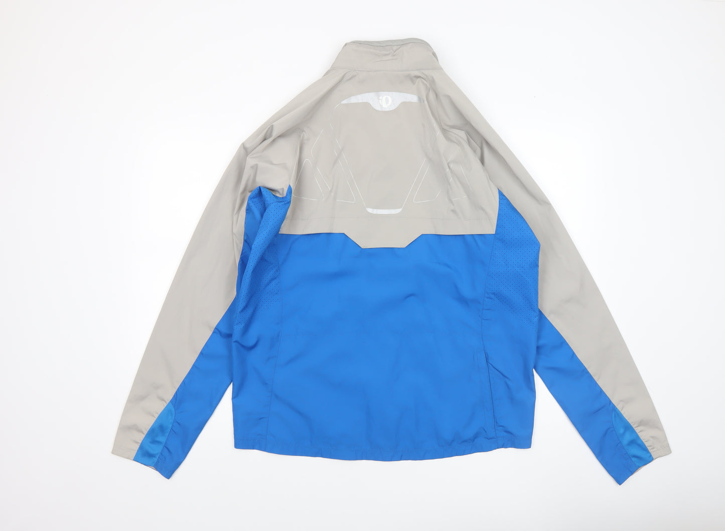Pearl Izumi Men's Blue Grey Windbreaker Jacket Size L Lightweight Cycling