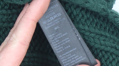 Accessorize Women Green Acrylic Cape Poncho M/L Knit Autumn Winter