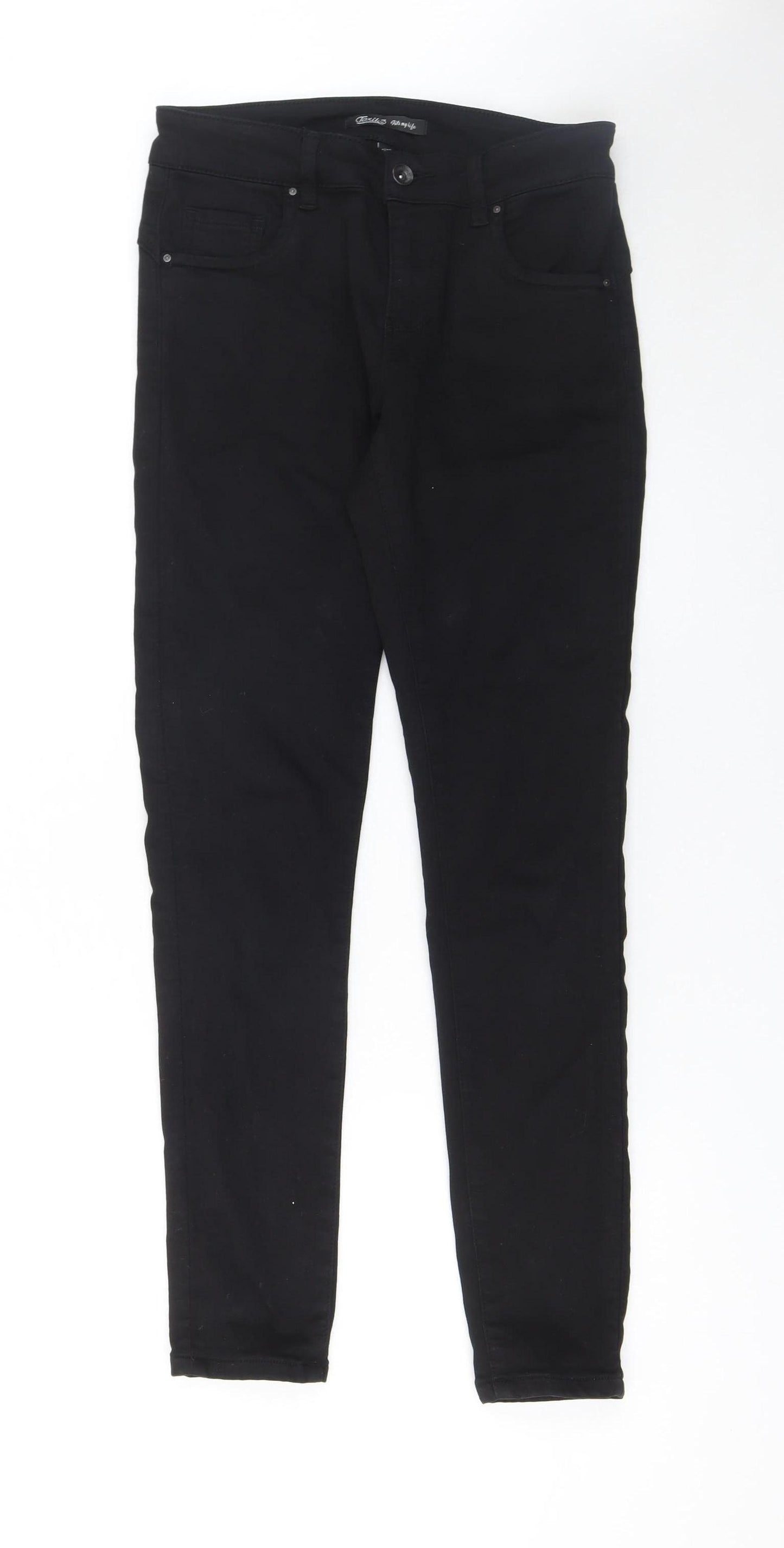 Toxik3 Women's Black Skinny Jeans M/12 Cotton Blend Stretch