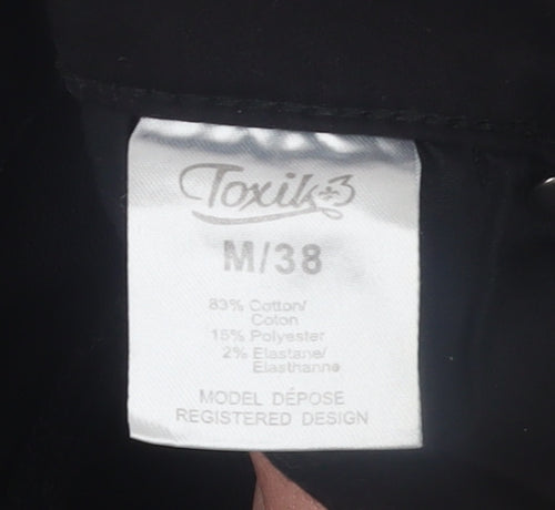 Toxik3 Women's Black Skinny Jeans M/12 Cotton Blend Stretch