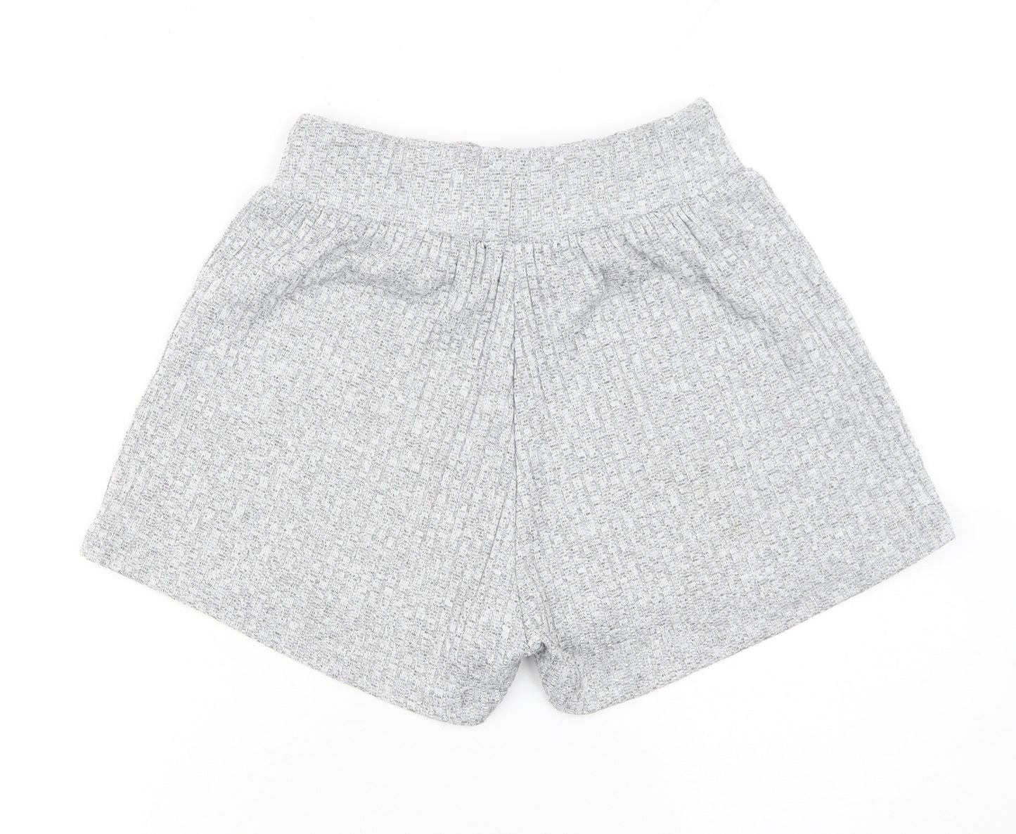 Bershka Women’s Grey Knit Sweat Shorts Size 8 Regular Fit