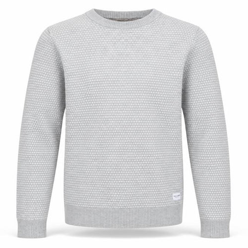 Jack & Jones Men's Grey Cotton Knit Jumper Size S Crew Neck