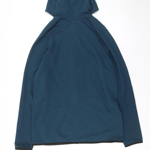 Marks and Spencer Men's Blue Full Zip Hoodie M Fleece Lightweight