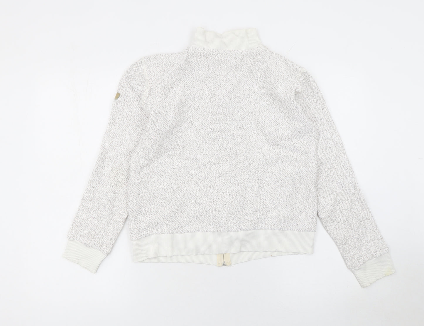Weird Fish Women Beige Full Zip Hoodie Size S Cotton Blend
