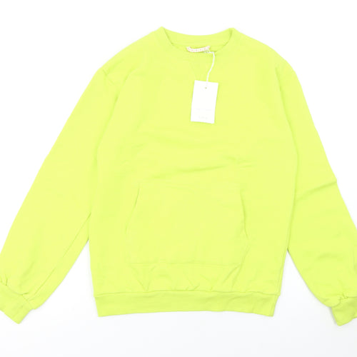 Willow Girls Yellow Pullover Sweatshirt XS Crew Neck Long Sleeve