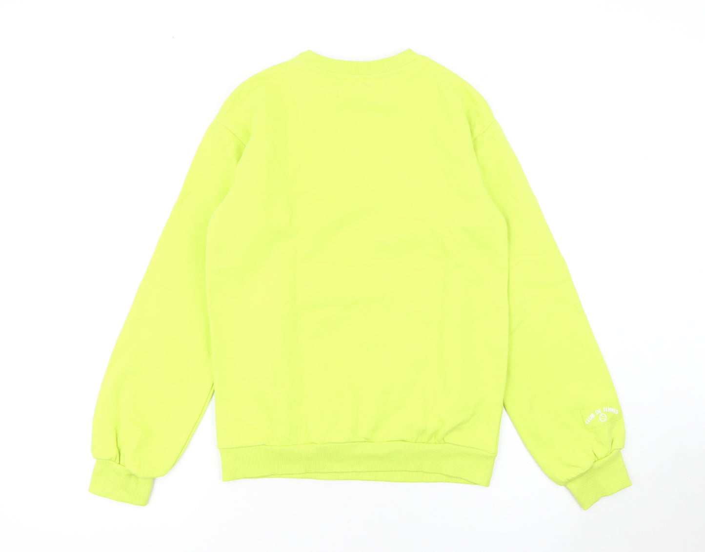 Willow Girls Yellow Pullover Sweatshirt XS Crew Neck Long Sleeve