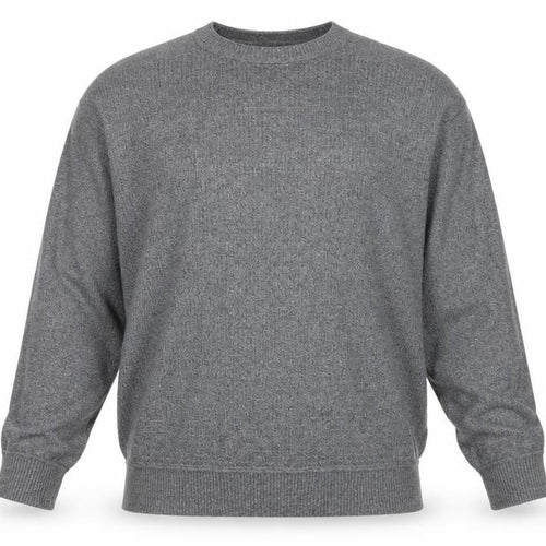 Mantaray Mens Grey 2XL Cotton Crew Neck Waffle Knit Jumper