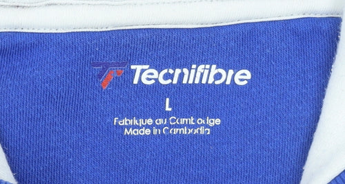Tecnifibre Men's Blue Pullover Fleece Hoodie Size L Sportswear