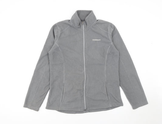 Donnay Women Grey Fleece Full Zip Jacket UK 14 Regular Fit
