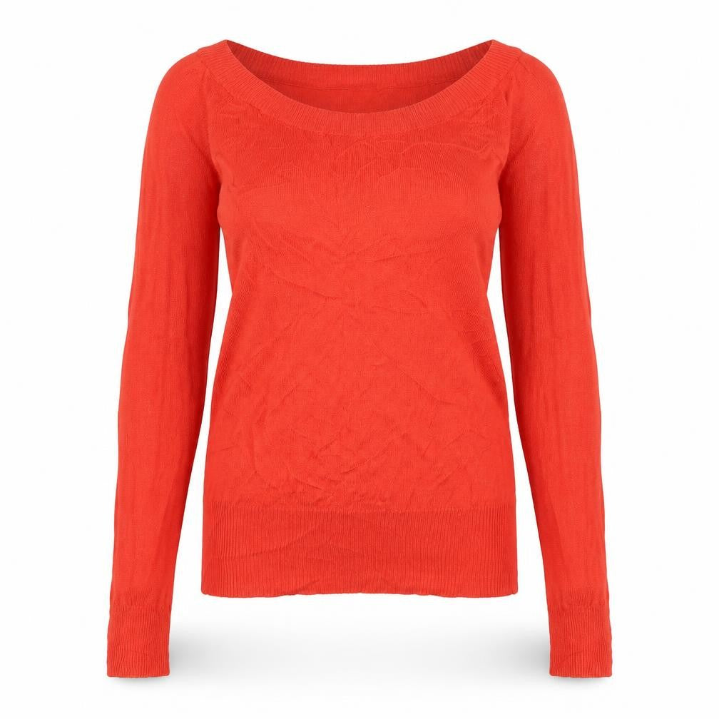 Forever 21 Women's Red Knit Pullover Jumper Size M Long Sleeve