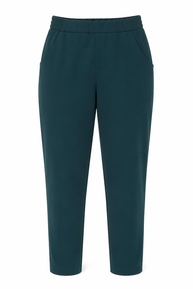Bershka Women Green Jogger Trousers M Tapered Fit Elastic Waist