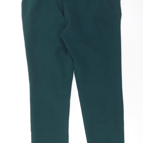 Bershka Women Green Jogger Trousers M Tapered Fit Elastic Waist