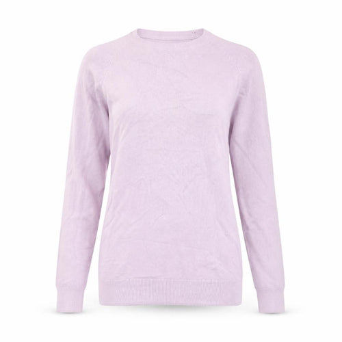 Dunnes Women’s Pale Pink Viscose Knit Crew Neck Long Sleeve Jumper XS