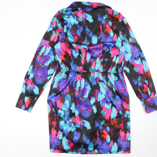 Gallery Womens Multicoloured Floral Wrap Dress Size 10