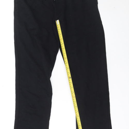 Dunnes Stores Womens Black Fleece Sweatpants Size S Regular Fit