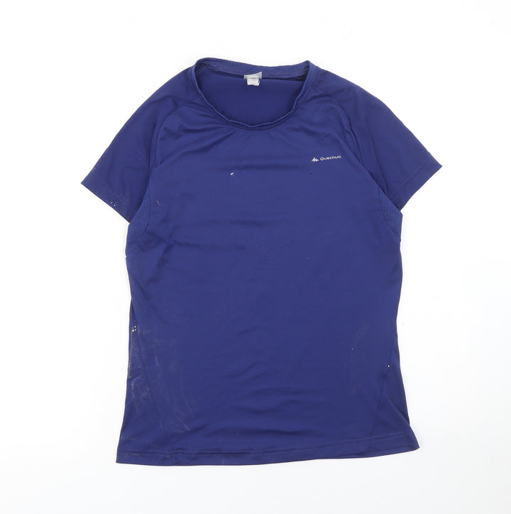 Quechua Boys Blue Short Sleeve Hiking Active T-Shirt Size 14-15 Years