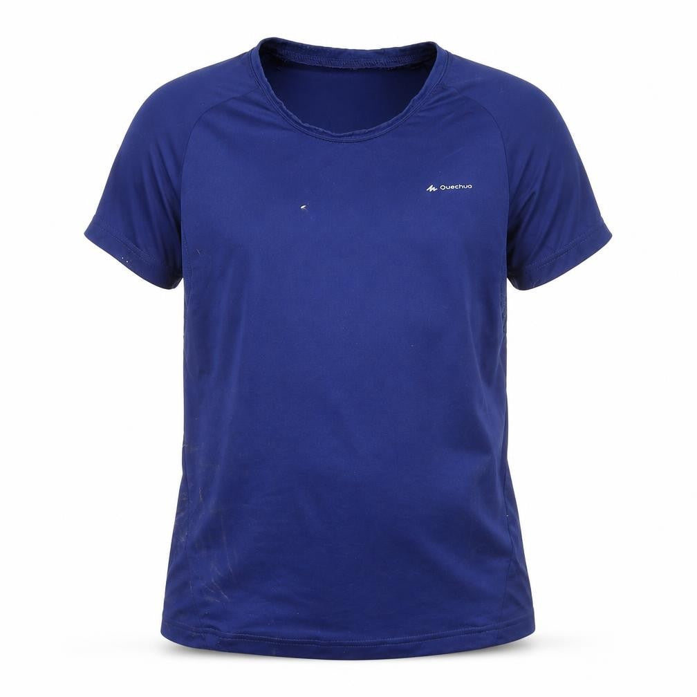 Quechua Boys Blue Short Sleeve Hiking Active T-Shirt Size 14-15 Years