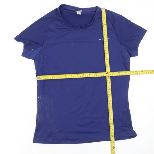 Quechua Boys Blue Short Sleeve Hiking Active T-Shirt Size 14-15 Years