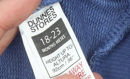 Dunnes Stores Blue 'Keep Exploring' Unisex Baby Pullover Jumper 18-24 Months