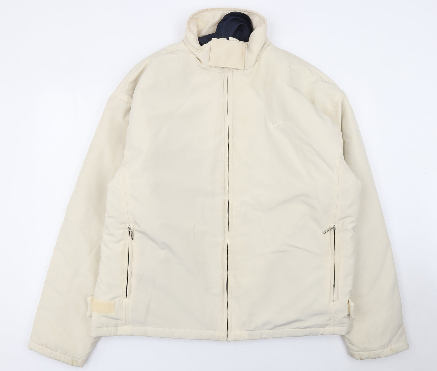 Roberto Sonelli Men's Beige XL Full Zip Lined Casual Jacket