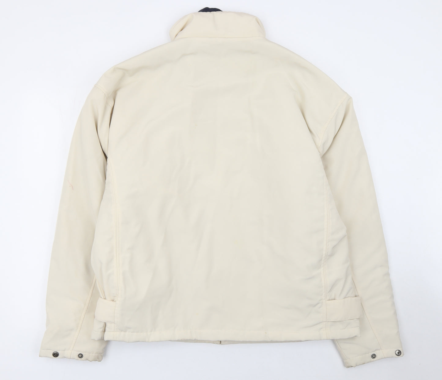 Roberto Sonelli Men's Beige XL Full Zip Lined Casual Jacket