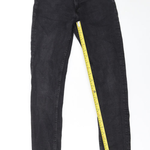 Zara Women Black Skinny High Rise Jeans Size 8