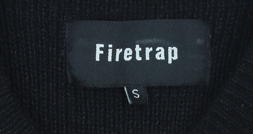 Firetrap Womens Black Crew Neck Long Sleeve Pullover Jumper Size S