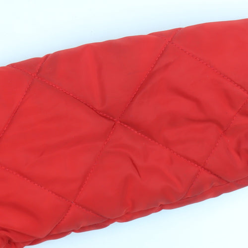 River Island Girls Red Quilted Hooded Puffer Jacket 7-8 Years