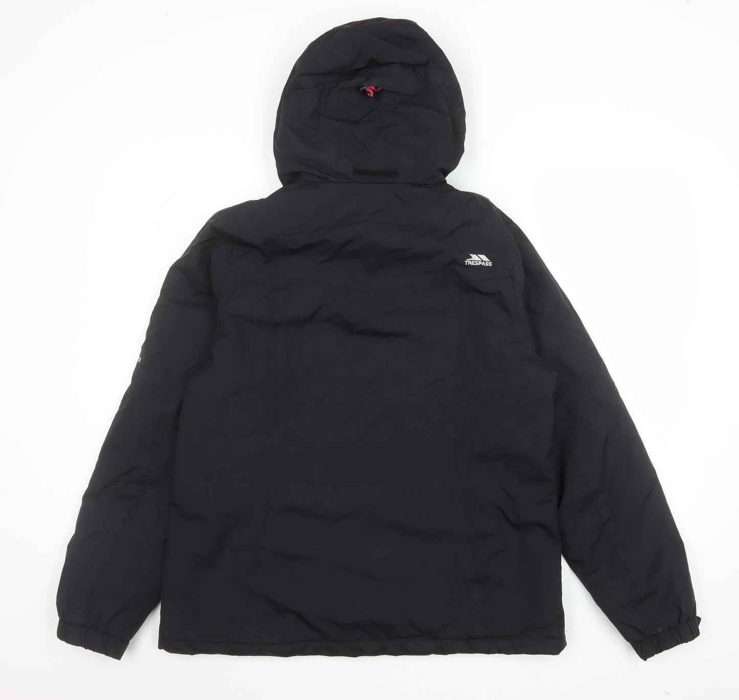Trespass Womens Black Waterproof Hooded Parka Jacket Size 14