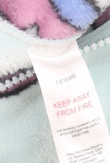 Disney Girls Blue Stitch & Angel Fleece Hooded All-In-One 7-8 Years Nightwear