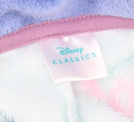 Disney Girls Blue Stitch & Angel Fleece Hooded All-In-One 7-8 Years Nightwear