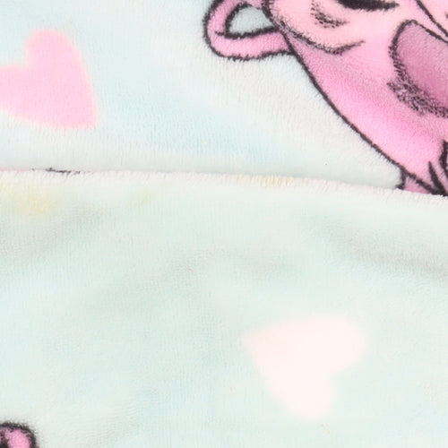 Disney Girls Blue Stitch & Angel Fleece Hooded All-In-One 7-8 Years Nightwear